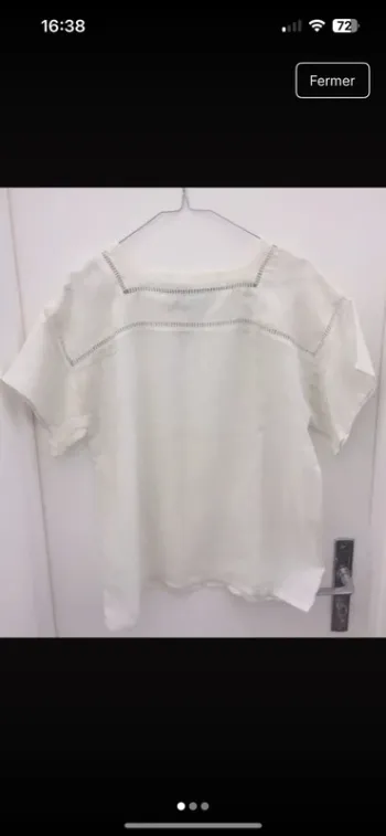 Blouse blanche en lin