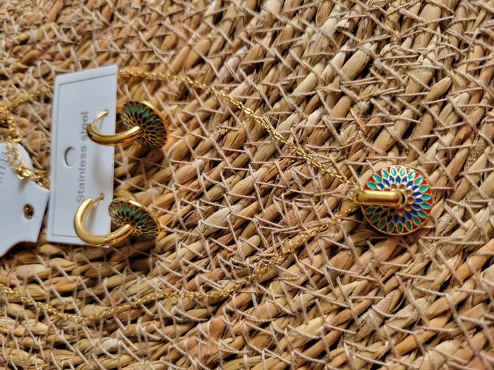 Parure acier inoxydable et émaux - photo numéro 9