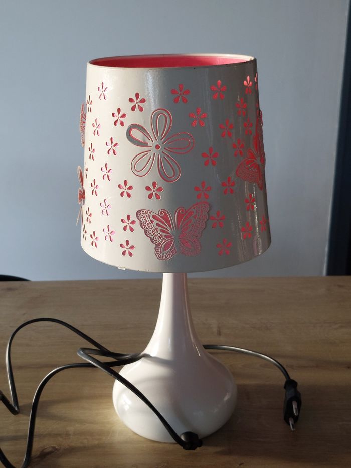 Lampe motif lumière rose - photo numéro 7