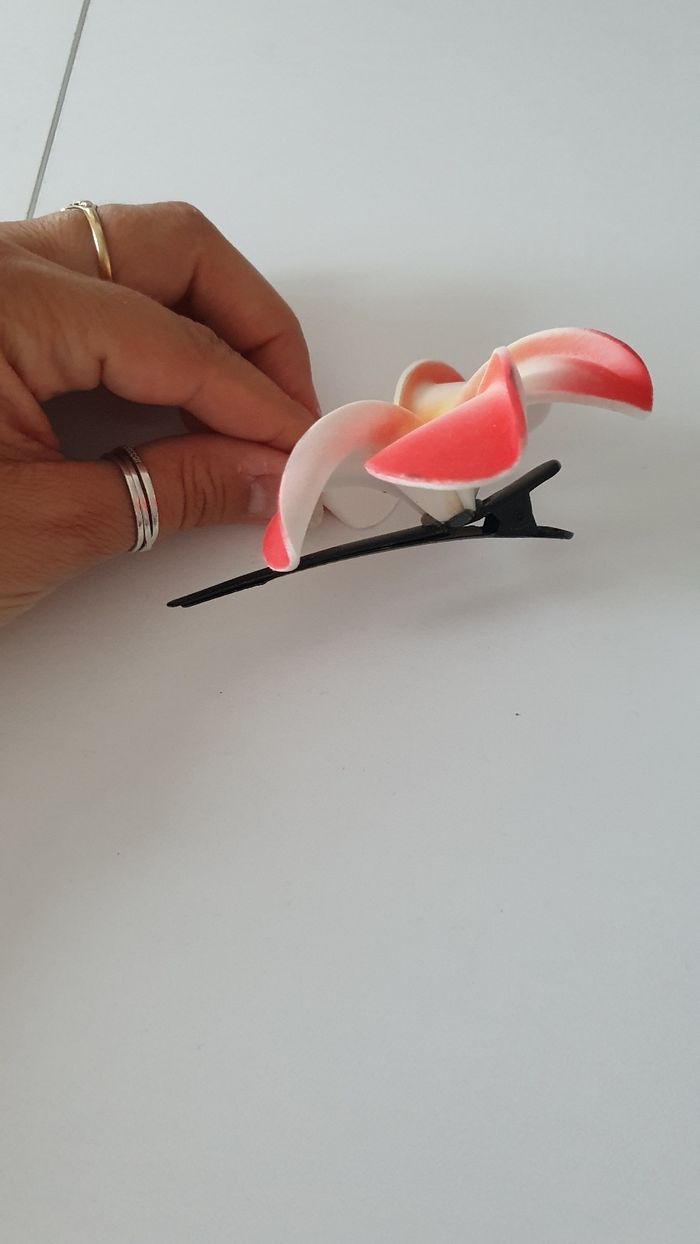Barrette fleur - photo numéro 2