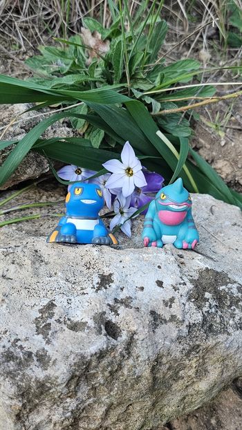 Super figurine Pokemon Nintendo finger puppet évolution cradopaud crapodex
