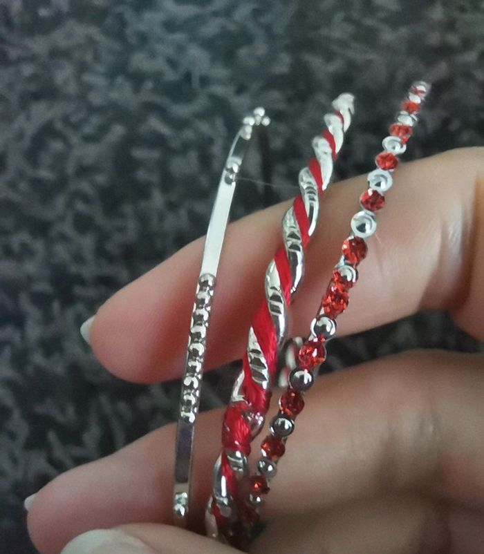 Lot de 3 bracelets fins - photo numéro 2