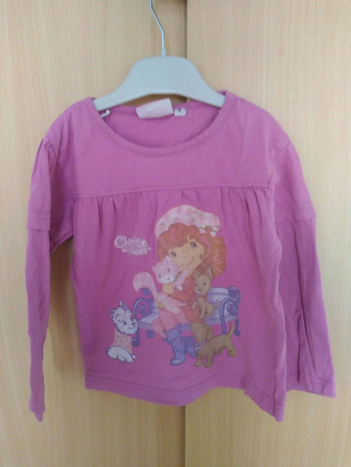#lot de 7 t-shirts manches longues fille taille 4 ans - photo numéro 2