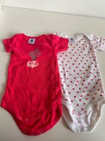 Lot de 2 bodies petit bateau