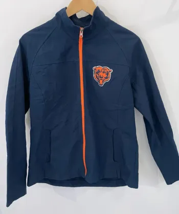 NFL Veste Full Zip Jacket Chicago Bears Navy Blue Womens L