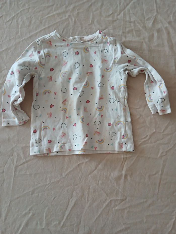Tee-shirt manches longues 6 mois - photo numéro 2