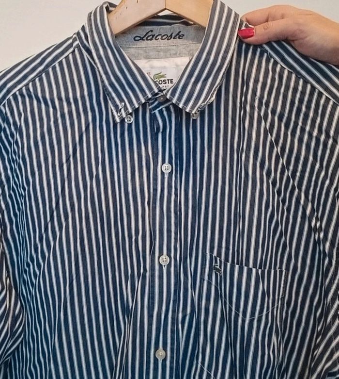 Chemise rayée Lacoste homme taille 45 - photo numéro 2