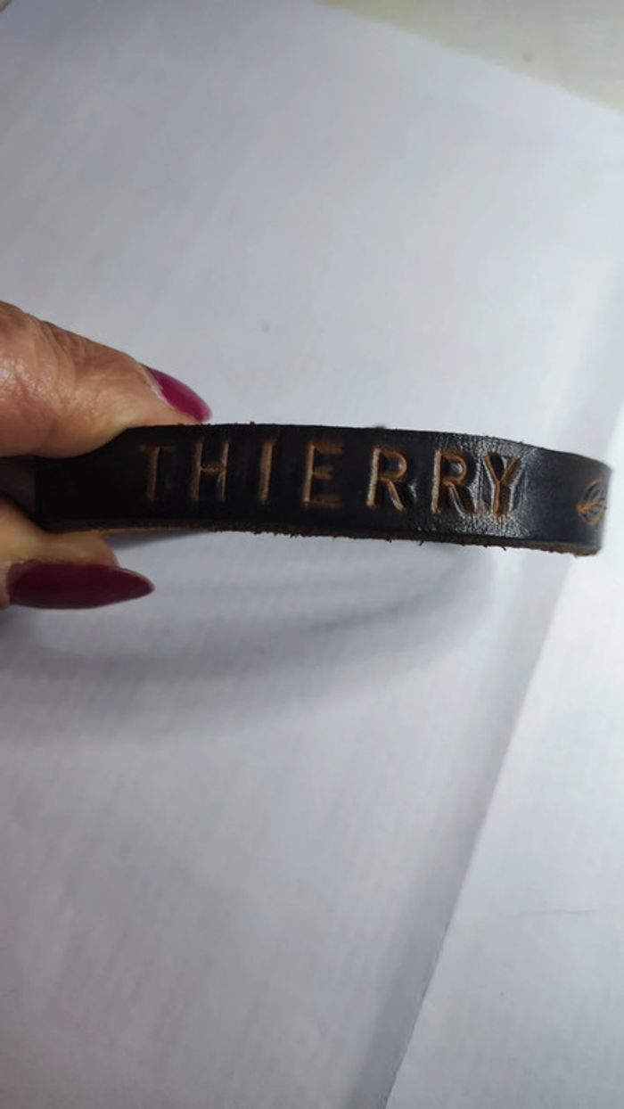 Bracelet homme cuir Thierry - photo numéro 2