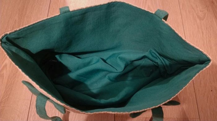 Sac d'été, bleu et écru, léger, neuf - photo numéro 4