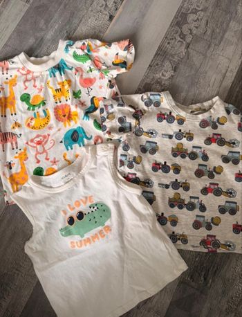 Lot tee-shirts 2 ans garçon 