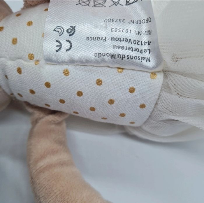 Peluche doudou lapin danseuse doré tutu Maison du monde - photo numéro 1