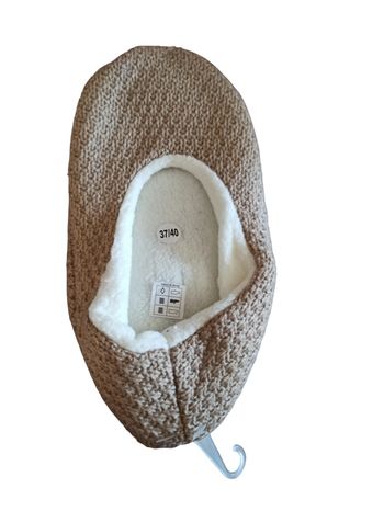 Chaussons 37/40 beige