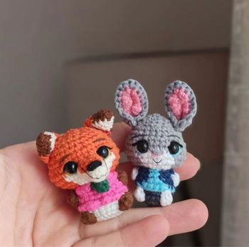 Duo de porte clé zootopie 