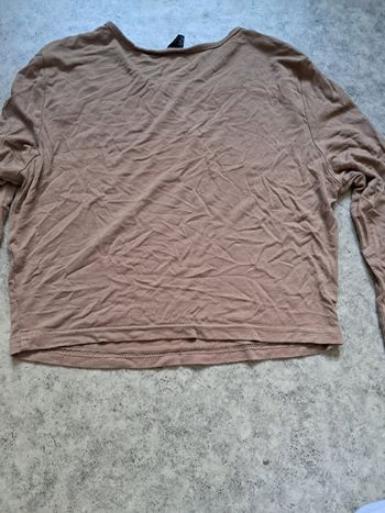 T-shirt manches longues marron