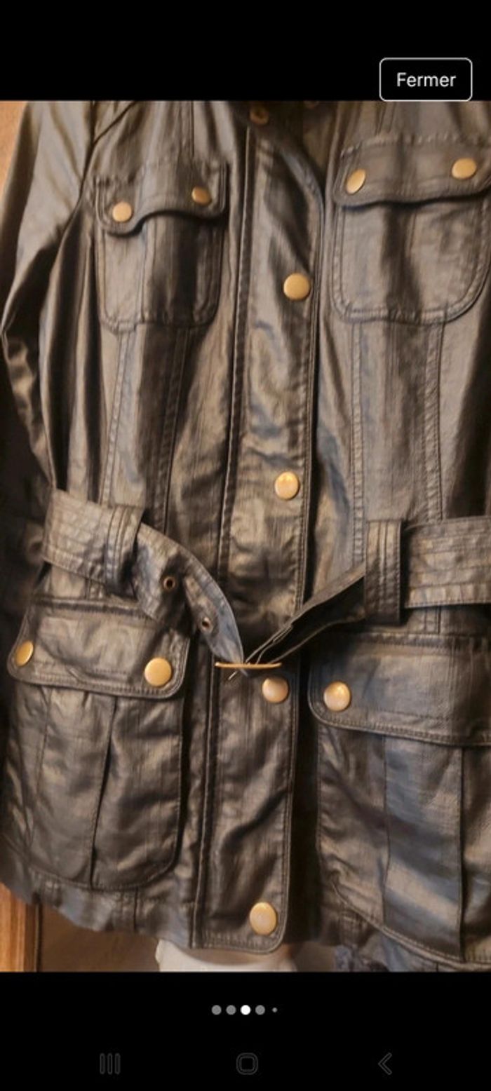 Veste impermeable noire doublé  Esprit fr 36 - photo numéro 3