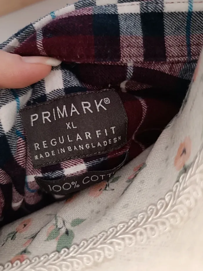 🎀 jolie chemise a carreaux violet bordeau Primark xl 🎀 - photo numéro 4