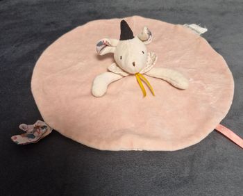 Doudou attache tétine souris 