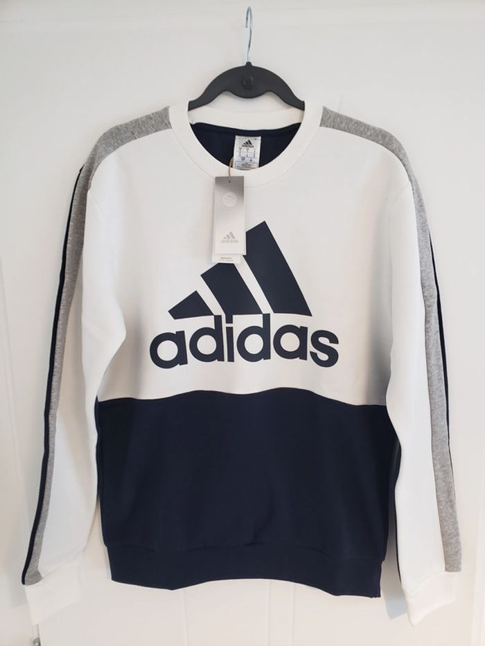 Sweat tricolore Adidas taille S