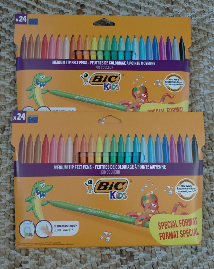 Lot 48 feutres de coloriage Bic