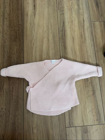 Brassière gilet rose 3 mois