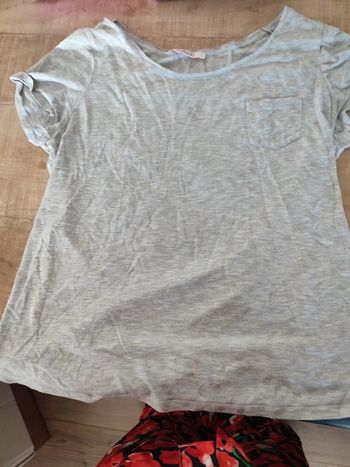 T shirt gris camaieu