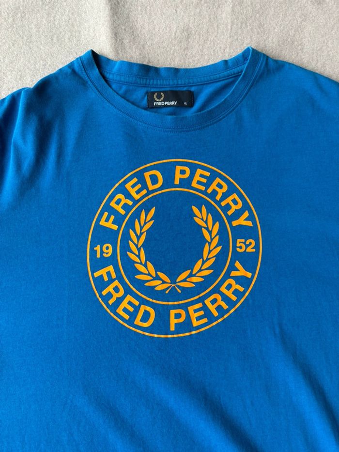 Tee-shirt Fred Perry bleu homme taille XL - photo numéro 3