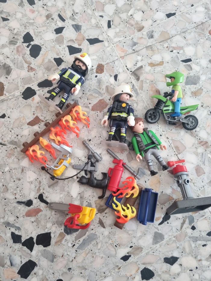Lot playmobil pompiers - photo numéro 3