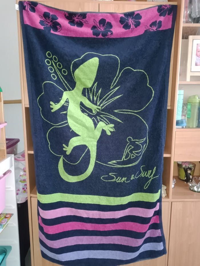 grande serviette de bain ou de plage comme neuf - photo numéro 8