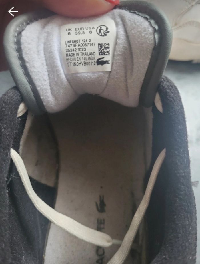 Bascket femme lacoste - photo numéro 3