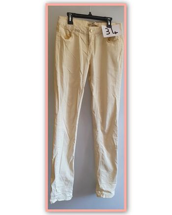 Pantalon jean jaune taille 34