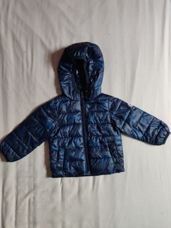 Doudoune Grain de Blé bleue marine taille 12 mois