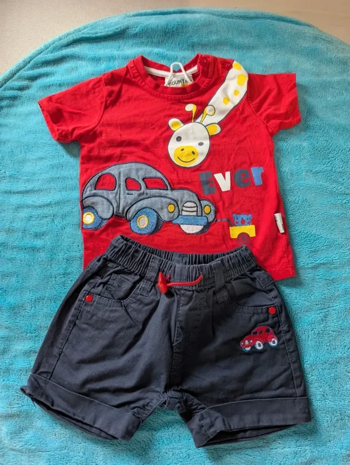 Ensemble été garçon tee-shirt+ short
