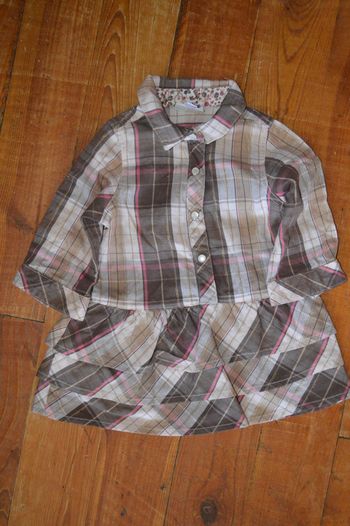 Robe manches longues Vertbaudet 6 mois