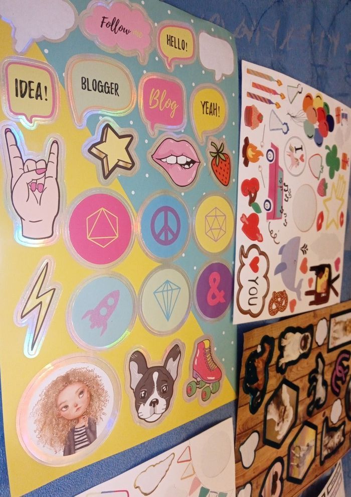 Lot de plusieurs planche de stickers - photo numéro 2