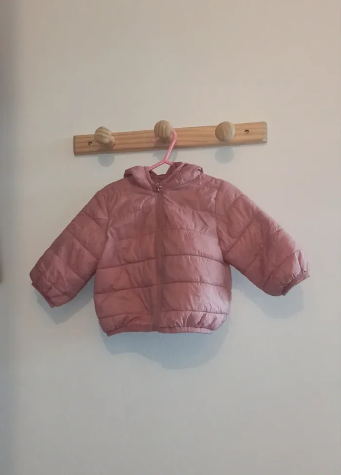 Manteau bébé fille 9 mois - Rose pastel