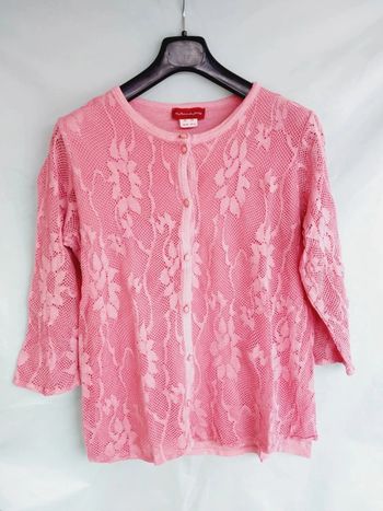 Cardigan Gilet manches 3/4 Taille 46 / 48 La maison du Jersey
