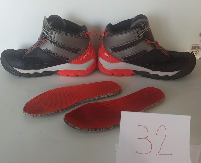 T32 Chaussures imperméables de randonnée -crossrock mid grises - photo numéro 5