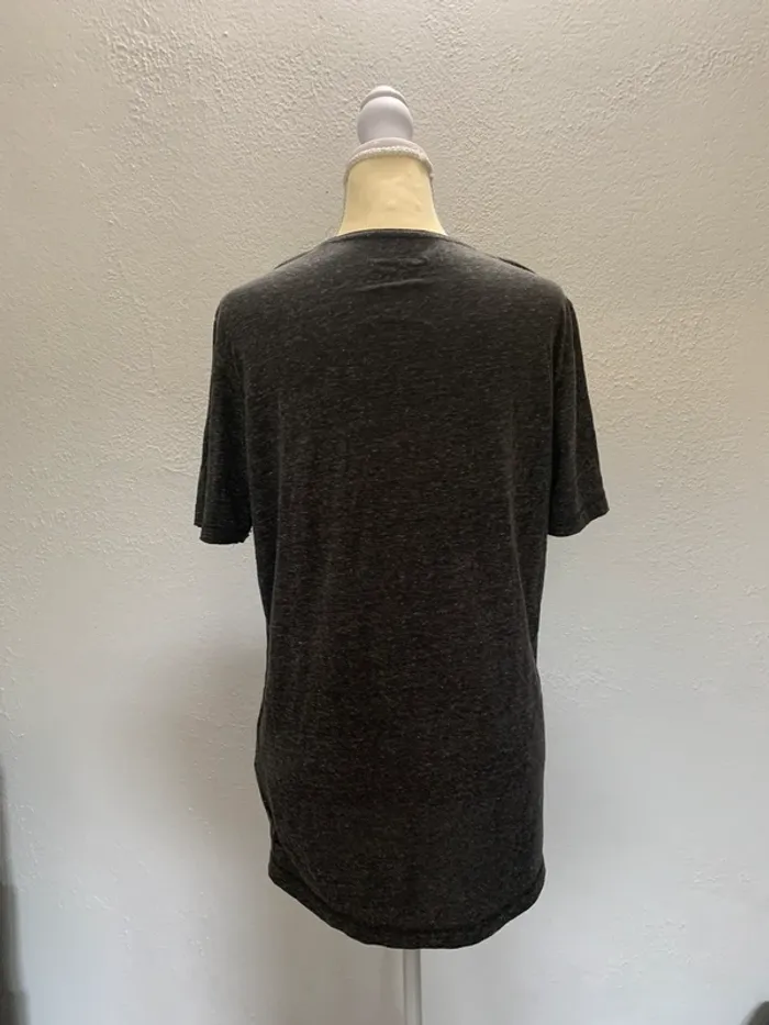 T-shirt gris chiné basique – TTD – Taille M - photo numéro 3