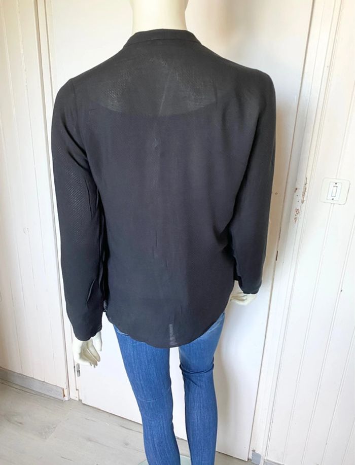 Blouse fluide boutonnée – TEX – Noire classique – Taille 38/M – Excellent état - photo numéro 3