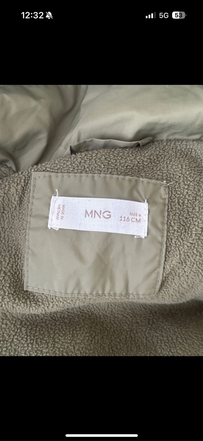 Doudoune Mango verte kaki 6 ans - photo numéro 4