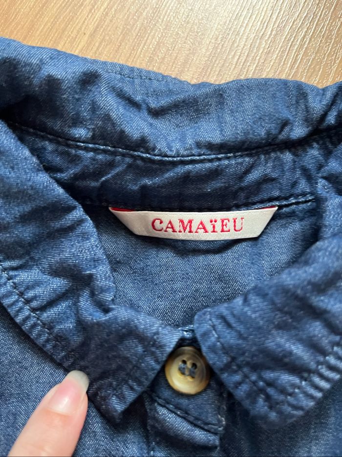 Chemise bleu foncé Camaïeu T36 TBE 💙 - photo numéro 2