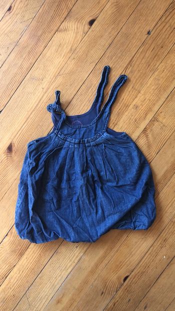 Robe boules en jean