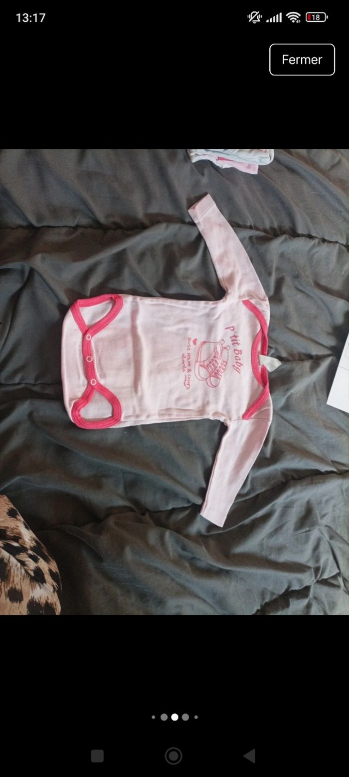 Lot de bodies bébé fille manche longue - photo numéro 7