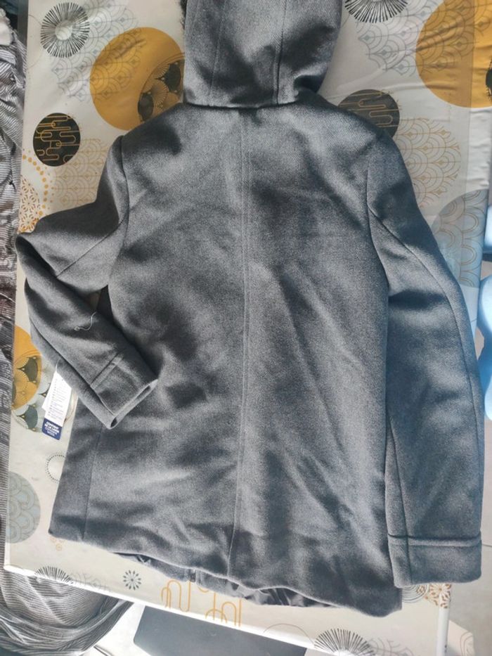 Manteau avec capuche avec laine - photo numéro 6