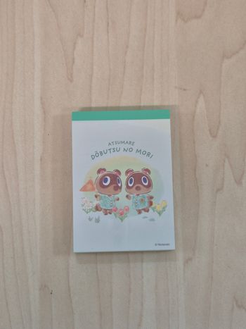 Mini bloc memo Animal Crossing