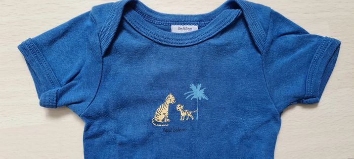 Body t3mois 60cm Petit Bateau bleu roi - photo numéro 2