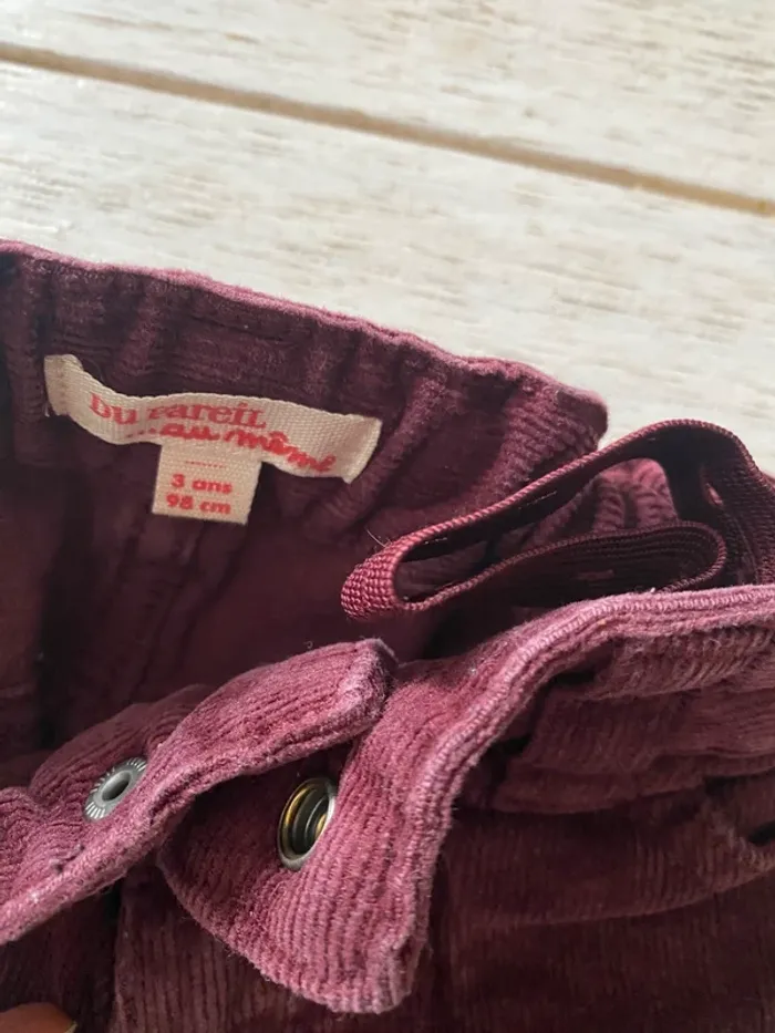 Ensemble pantalon velour + polo manche longue 3 ans - photo numéro 9