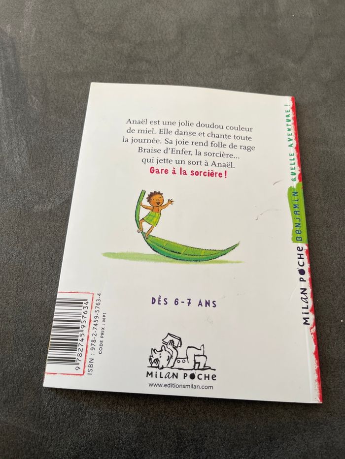 Livre cp ce1 Milan benjamin gare a la sorcière - photo numéro 3