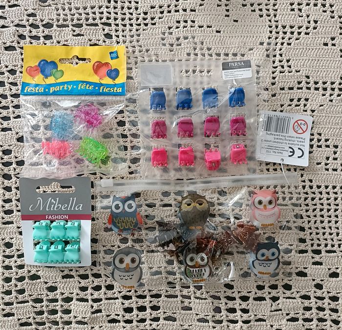 4 lots de petites barettes