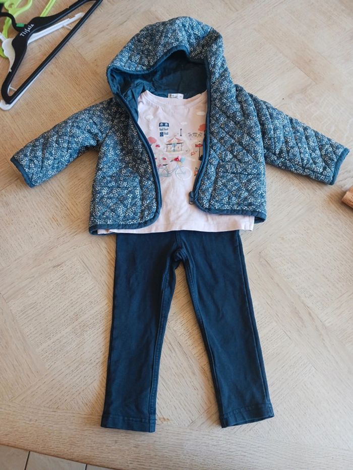 Ensemble fille 2 ans little cigogne - photo numéro 2